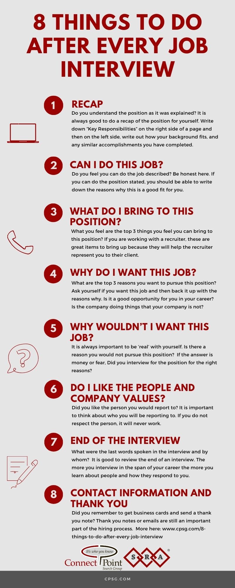 8 Things to do After Every Job Interview
