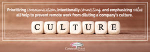 ConnectPoint Search Group, CPSG, Company Culture, Communication, Connecting, Value, Leadership Tips, Remote Work, Remote Workplace, Remote